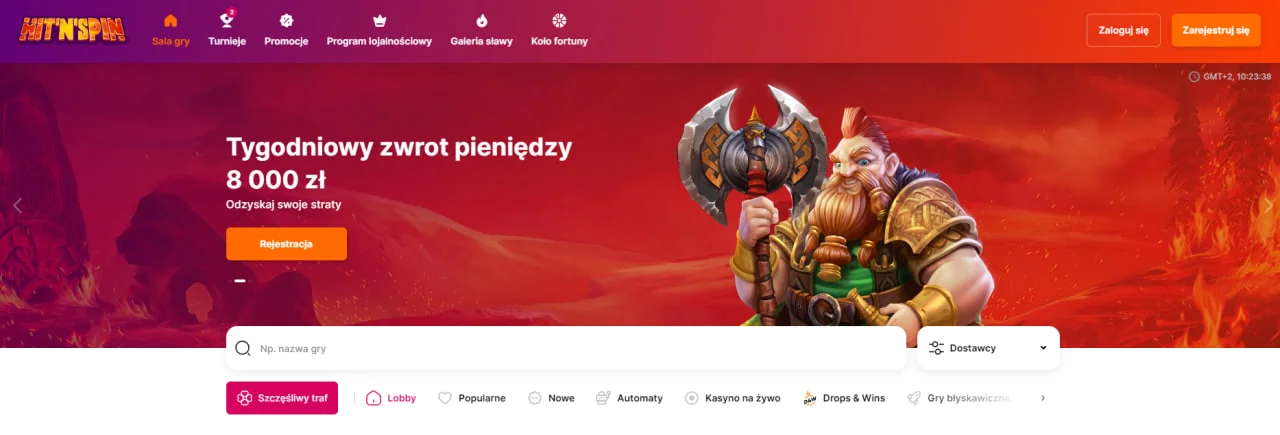 Recenzja o Hit n Spin Casino